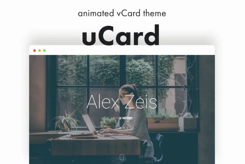 uCard – Animated vCard WordPress Theme