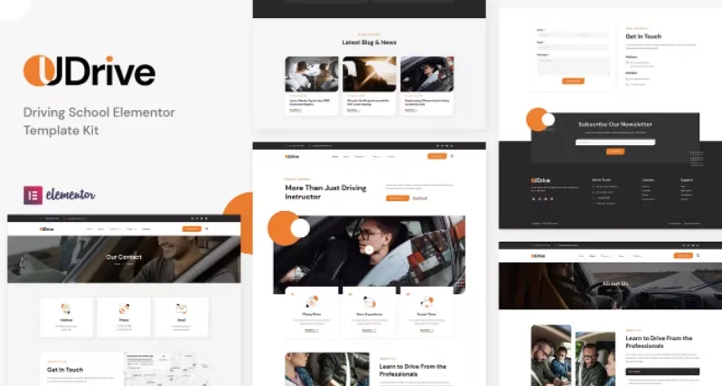 Udrive – Driving School Elementor Template