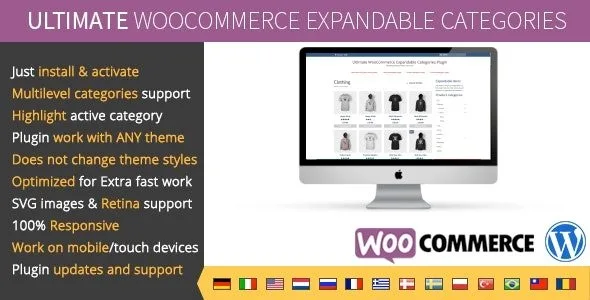 Ultimate Expandable WooCommerce Categories