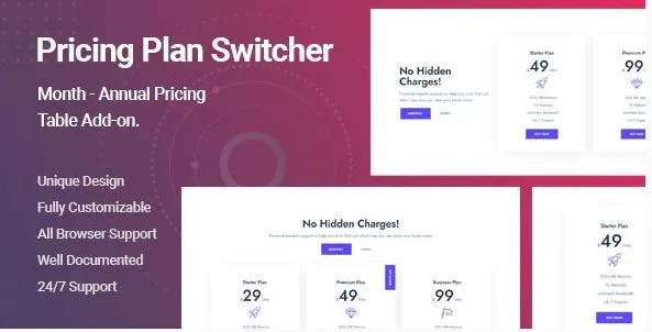 Ultimate Pricing Plan Switcher for Elementor