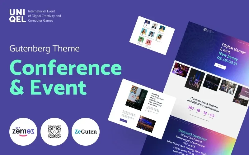 Uniqel – Conference and Event WordPress Theme