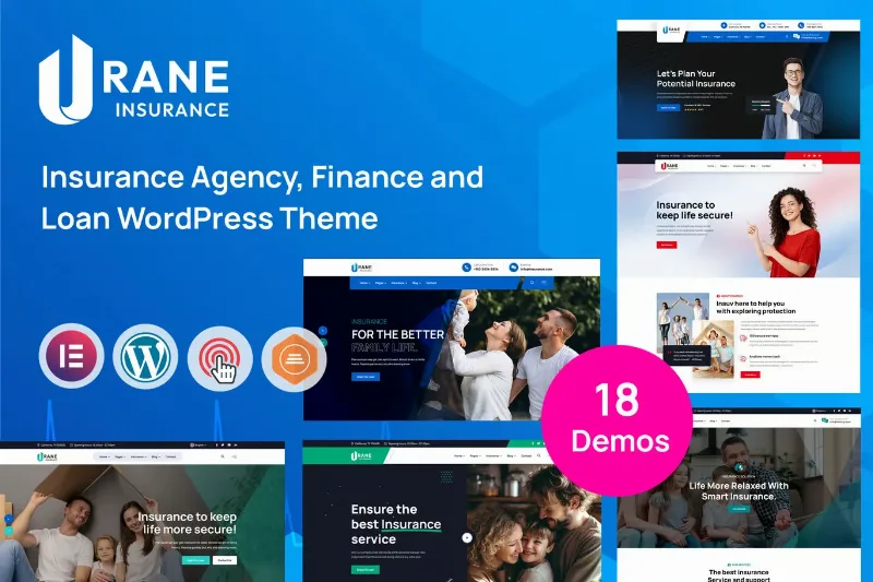 Urane – Insurance Agency & Finance WordPress Theme