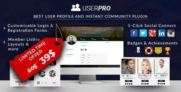 UserPro – User Profiles with Social Login