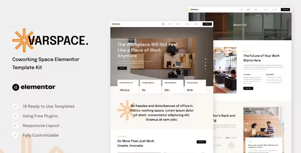 Varspace Coworking Elementor Template Kit