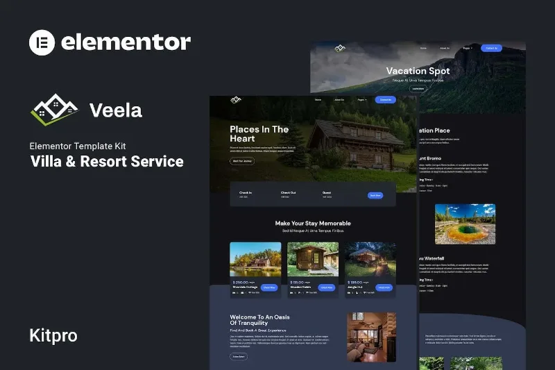 Veela – Vacation Rental & Resort Elementor Template