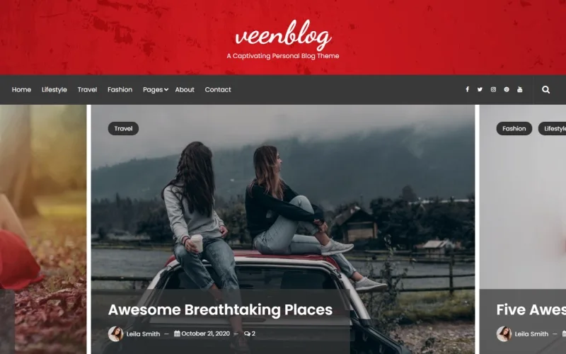 VeenBlog – Personal Blog WordPress Theme