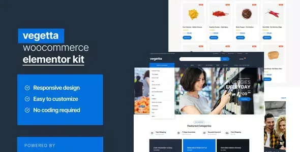 Vegetta Supermarket Elementor Template Kit