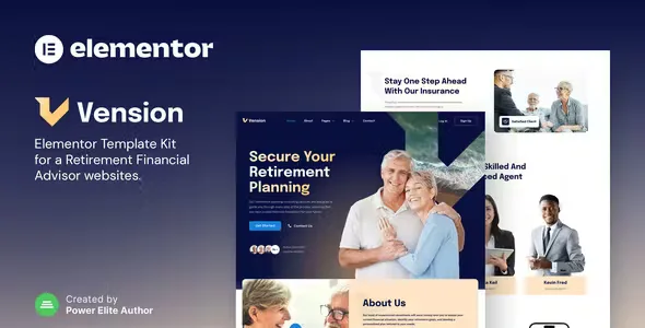 Vension Retirement Elementor Template Kit