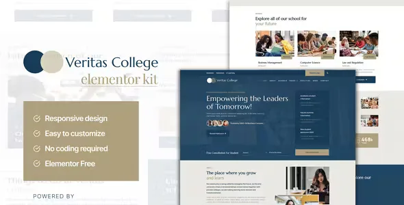Veritas University Elementor Template Kit