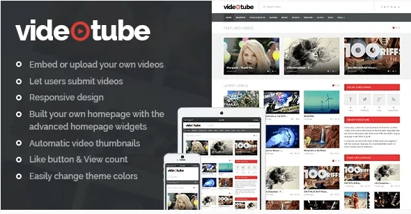 VideoTube – Responsive Video WordPress Theme