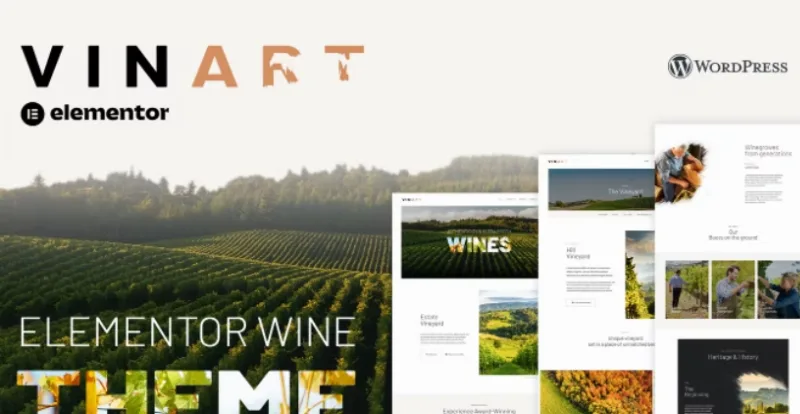 Vinart – Wine Brand & Vinyard Elementor Template