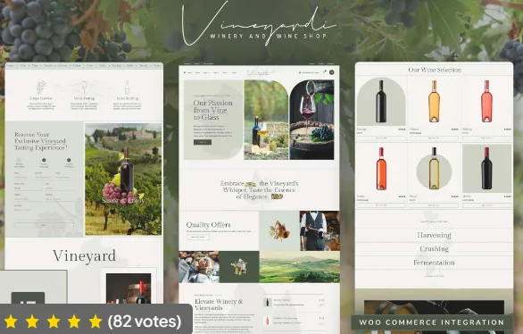 Vineyardi – Wine Shop & Winery Elementor Pro Template