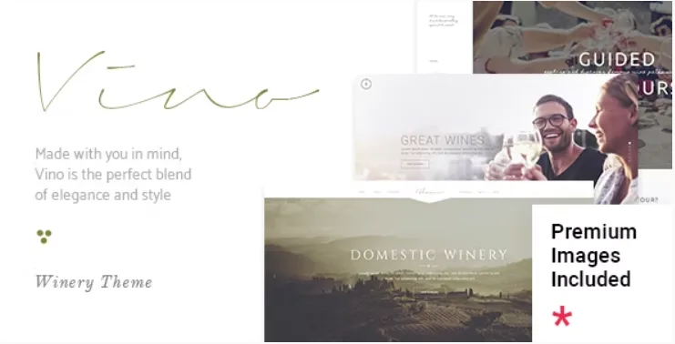Vino – A Refined Winery, Wine Bar and Vineyard Theme
