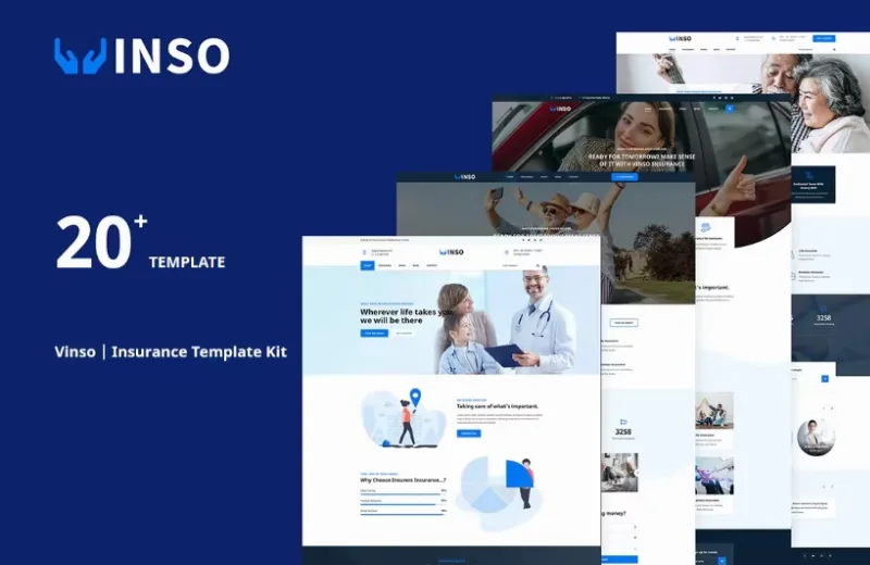 Vinso | Insurance Elementor Template