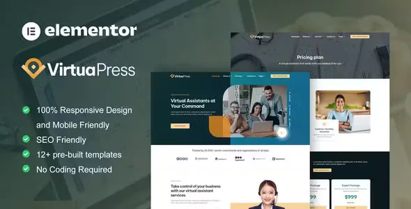 VirtuaPress Assistant Elementor Template Kit