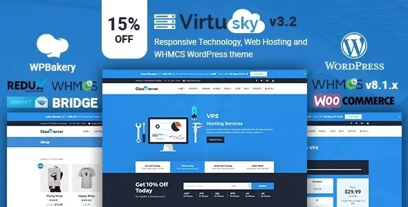 VirtuSky | Responsive Web Hosting and WHMCS WordPress Theme