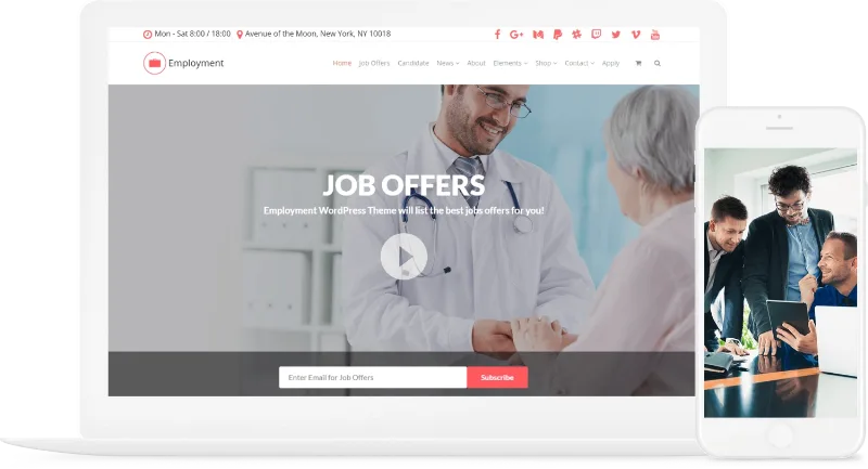 VisualModo – Employment WordPress Theme
