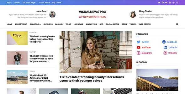 VisualNews Pro Theme