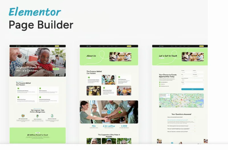 Vively – Charity & Donation Elementor Pro Template