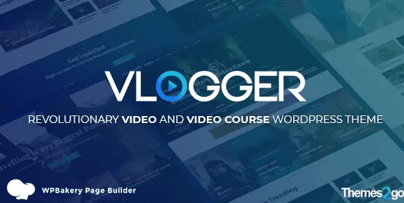Vlogger: Professional Video & Tutorials WordPress Theme