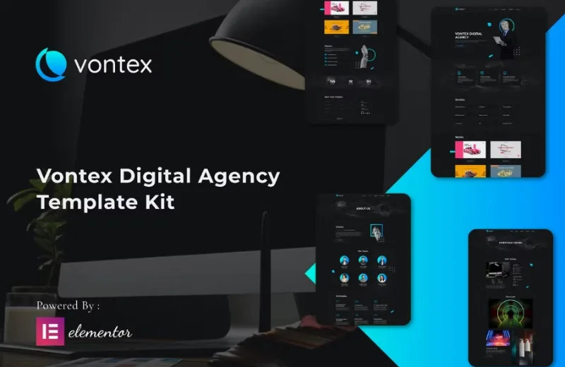 Vontex – Digital Agency Elementor Template