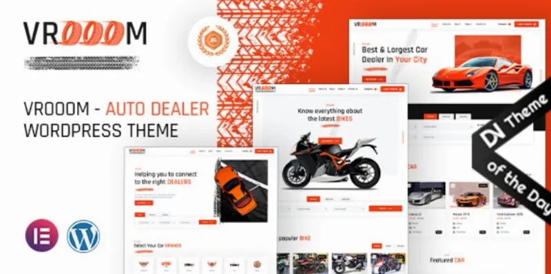 Vrooom – Auto Dealer WordPress Theme