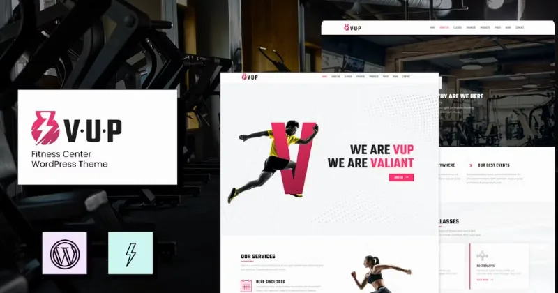 VUP – Fitness Center WordPress Theme