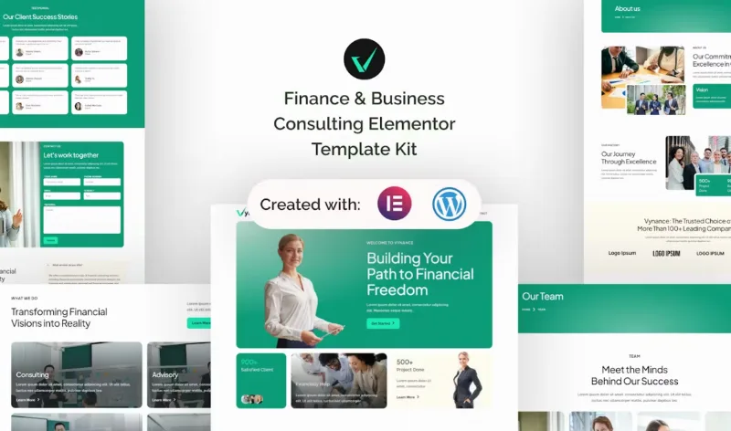 Vynance – Finance & Business Consulting Elementor Template