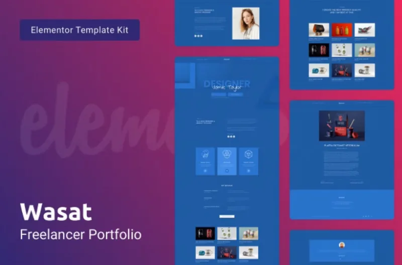 Wasat — Creative Portfolio Elementor Template