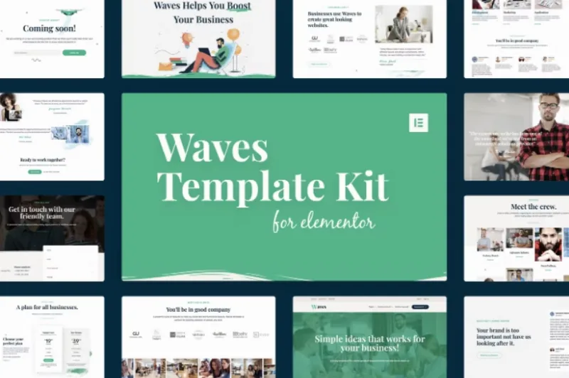 Waves – Startup Agency Elementor Template