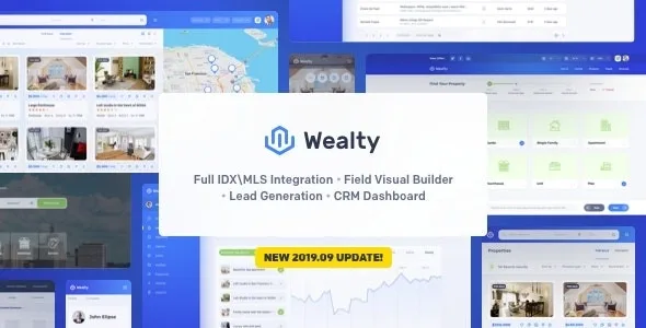 Wealty – Multipurpose Real Estate WordPress Theme