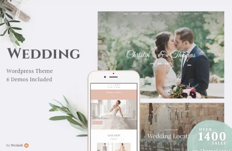 Wedding WordPress Theme / Wedding Industry