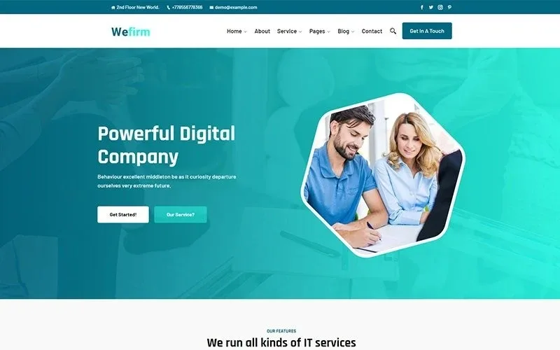 Wefirm – Powerful Digital Company WordPress Theme