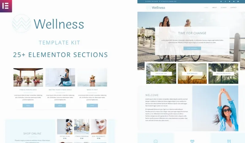 Wellness – Elementor Template