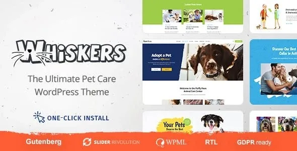 Whiskers – Pets Store | Vet Clinic | Animal Adoption