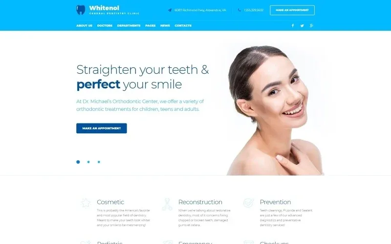 Whitenol – Dentistry Clinic Responsive WordPress Theme