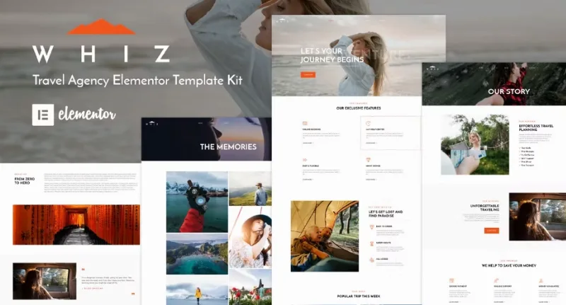 Whiz – Travel Agency Elementor Template