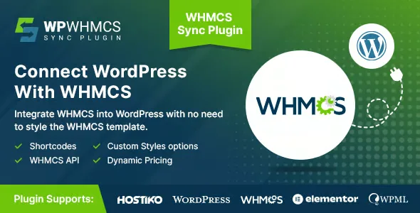 WHMCS Sync Integration Plugin for WordPress