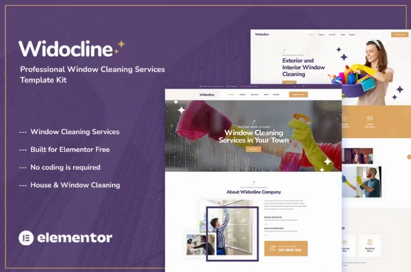 Widocline – Professional Window Cleaning Services Template