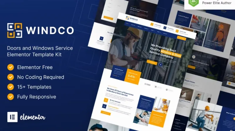 Windco – Doors & Windows Service Elementor Template
