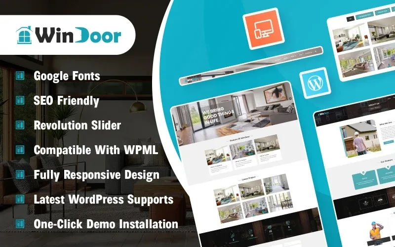 Windoor – Windows and Door Installation WordPress Theme