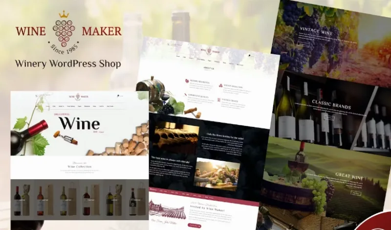 Wine Maker – Winery WordPress Shop