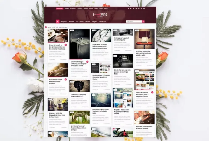 Wine Personal – Creative Blog / News Theme