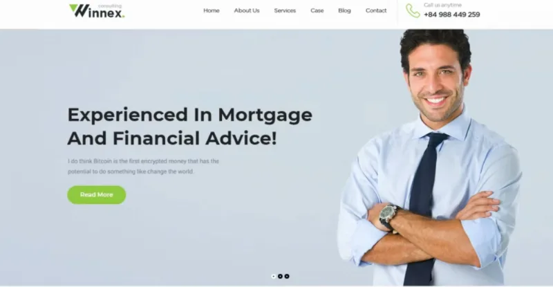 Winnex – Business Consulting WordPress Themes