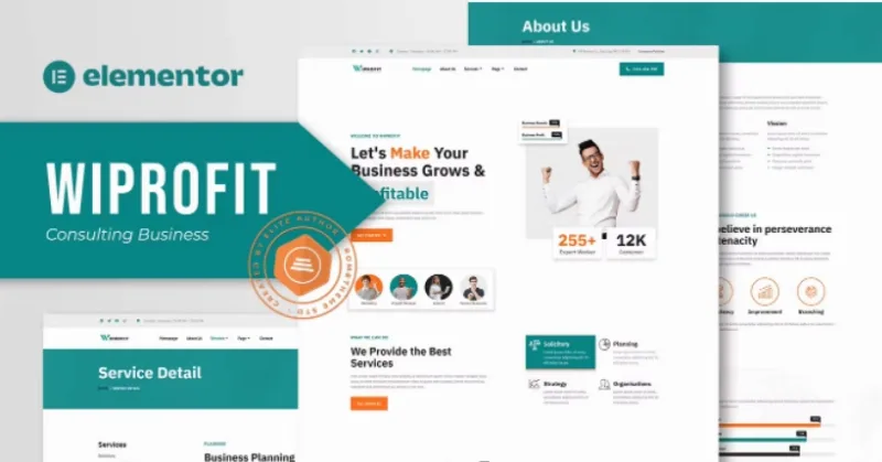 Wiprofit – Consulting Business Elementor Template