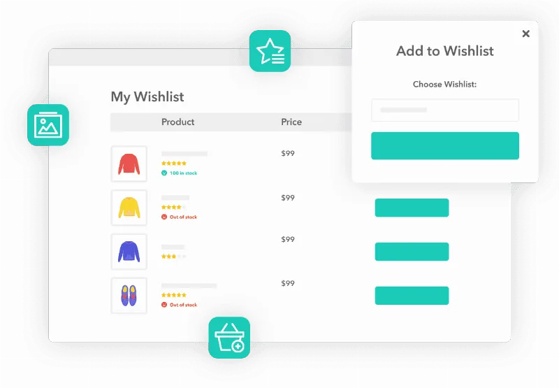 Wishlists for WooCommerce