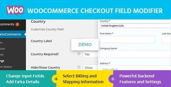 WooCommerce Checkout Field Modifier