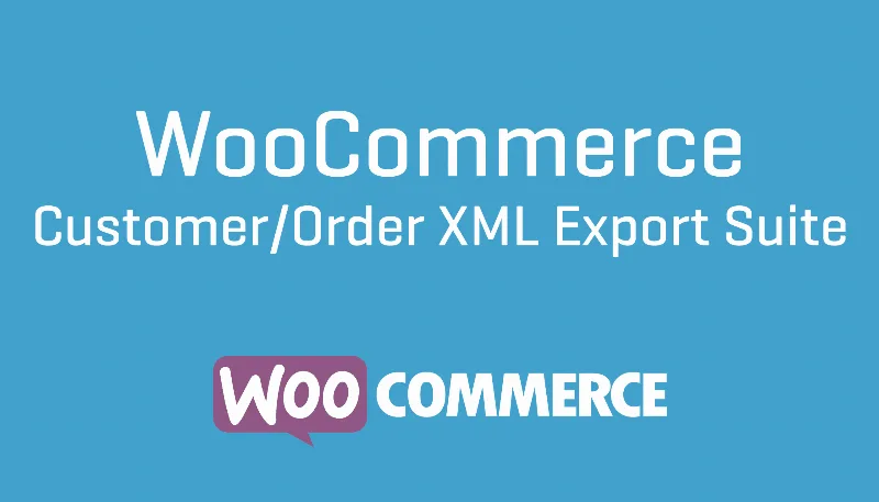 Woocommerce Customer/Order XML Export Suite