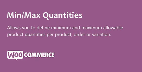 WooCommerce Min Max Quantities