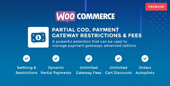 WooCommerce Partial COD Premium
